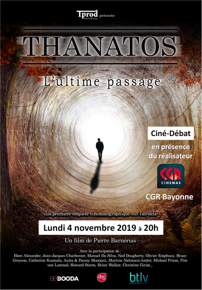 Projection du film « Thanatos- L’ultime passage » le 4 novembre 2019 à Bayonne (64)