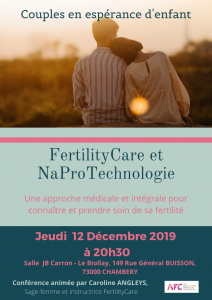 Conférence « Fertility Care et NaPro Technologie » le 12 décembre 2019 à Chambéry (73)