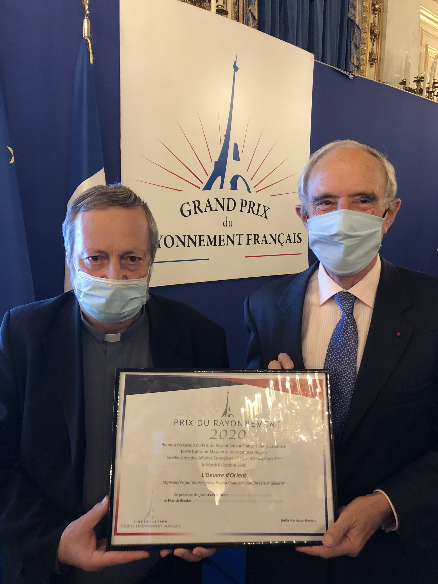 Remise du Prix du Rayonnement Français à l’Oeuvre d’Orient