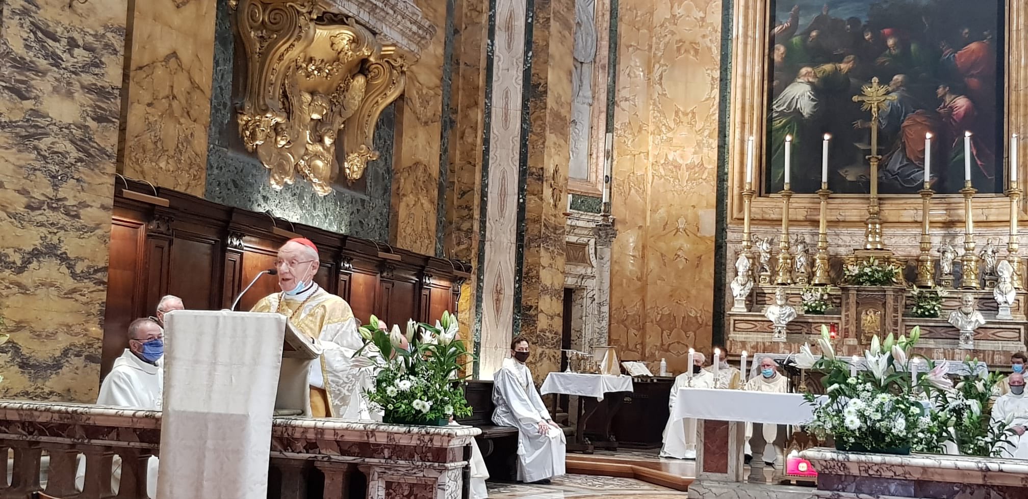 Rome: célébration d’une messe à Saint-Louis des Français