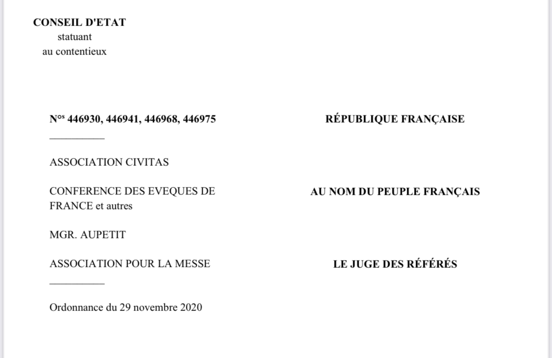 Dernière minute : la jauge de 30 personnes est disproportionnée pour le Conseil d’État