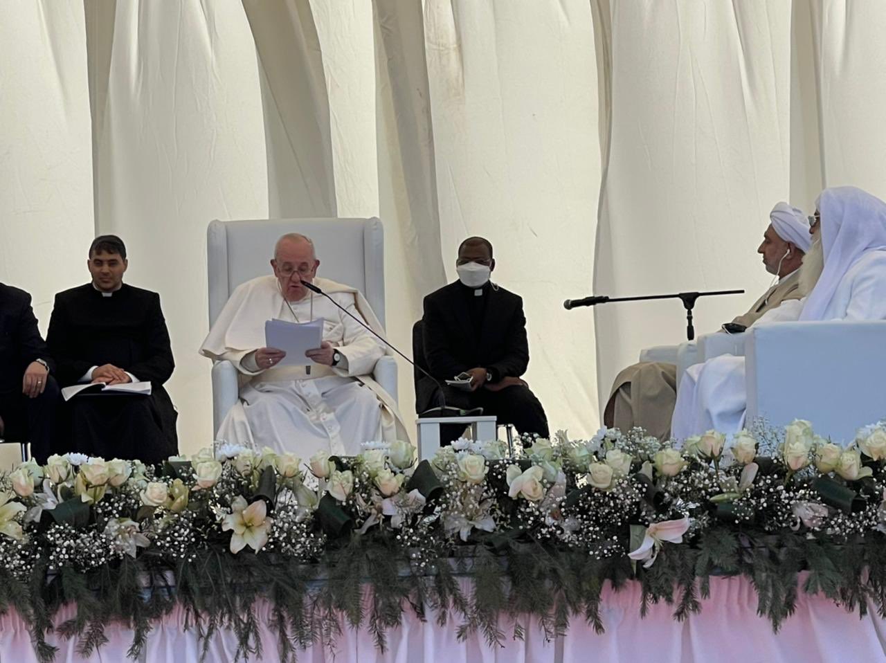 Irak: rencontre interreligieuse à Ur en présence du Pape François