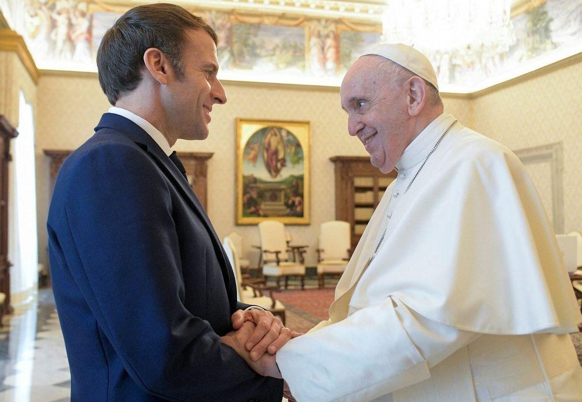 Rome: le Pape a rencontré Emmanuel Macron