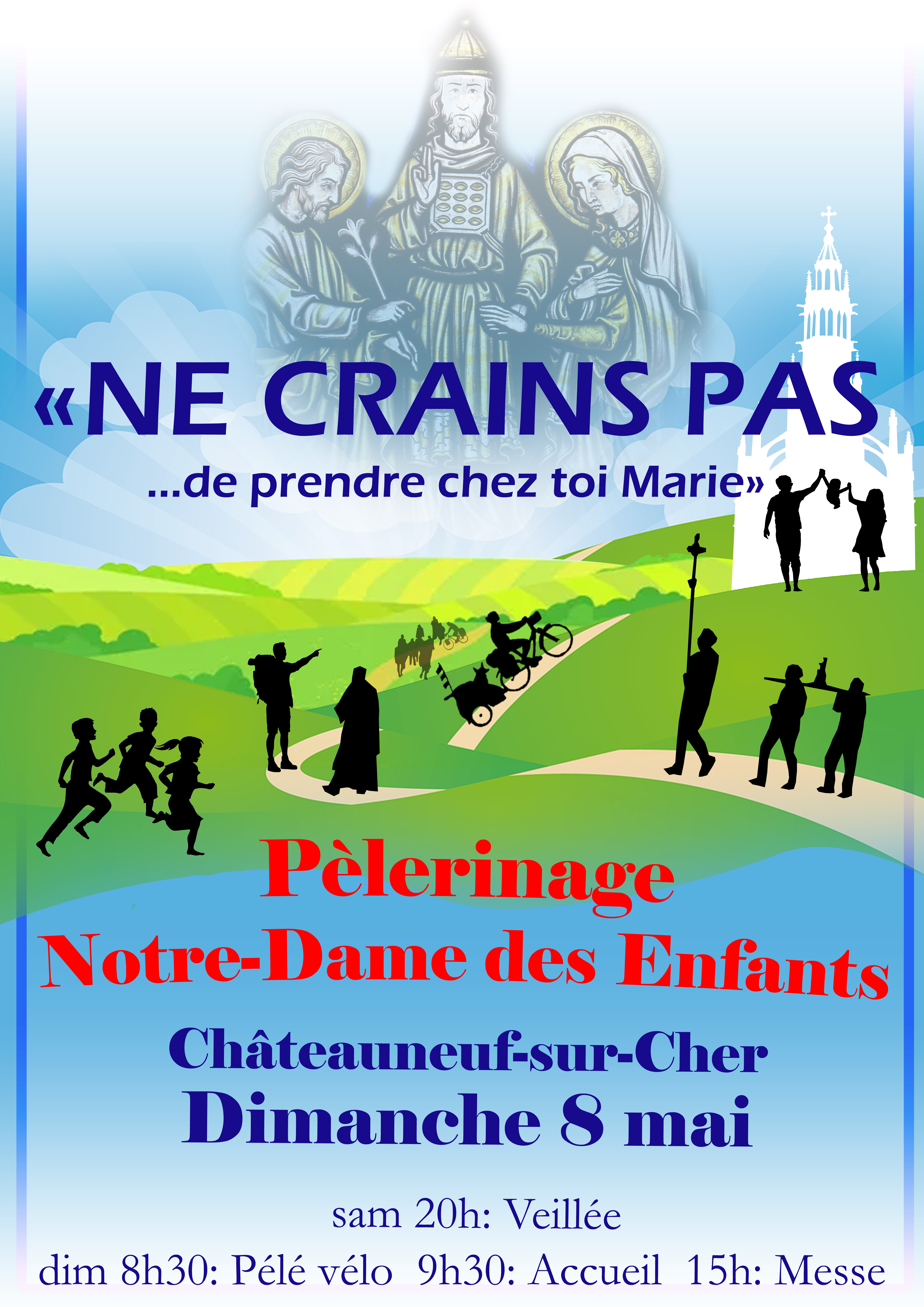Pélerinage à Notre-Dame des Enfants le 8 mai 2022 à Châteauneuf-sur-Cher