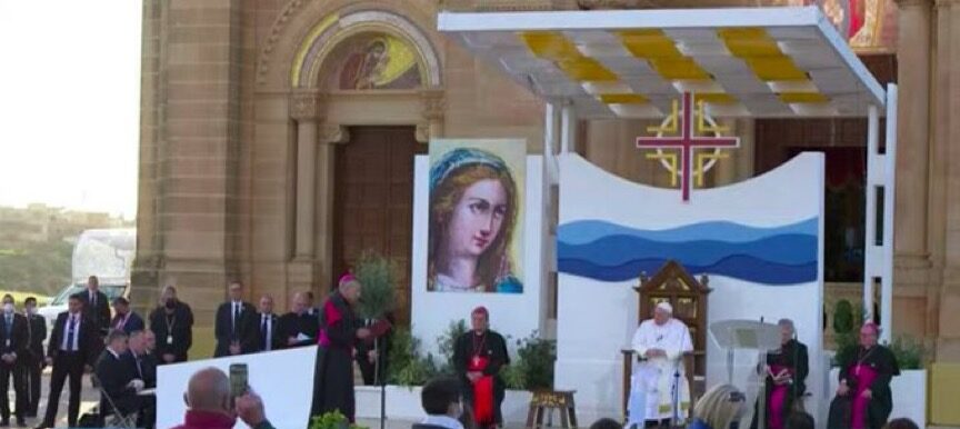 Malte: le Pape est arrivé au sanctuaire marial de Gozo