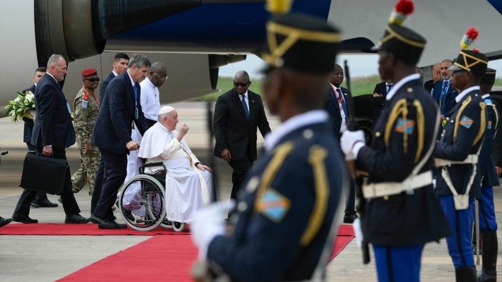 Le Pape François est arrivé à Kinshasa