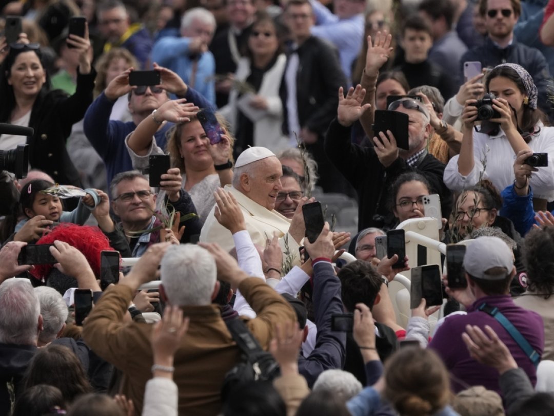 Rome: célébration du Dimanche des Rameaux en présence du Pape François