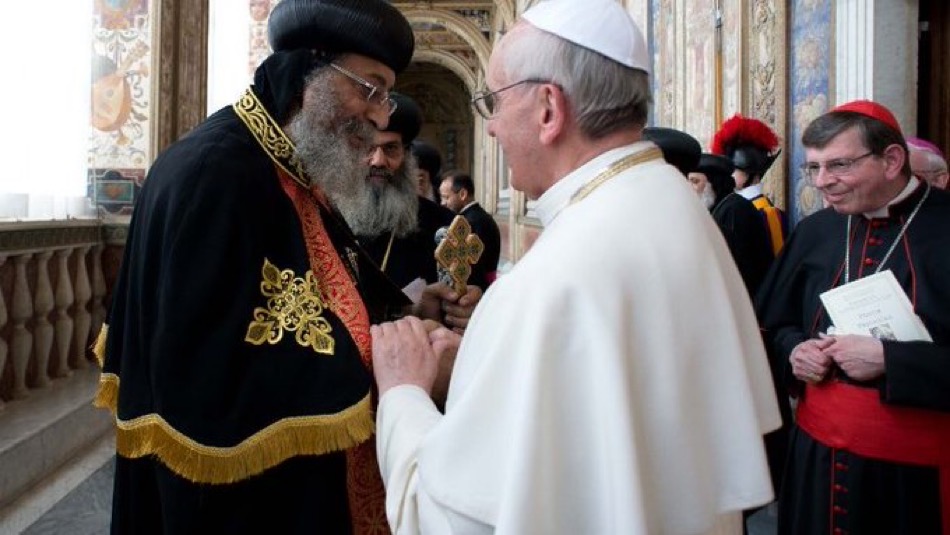 Rome: rencontre entre le Pape François et le Patriarche copte-orthodoxe Tawadros II