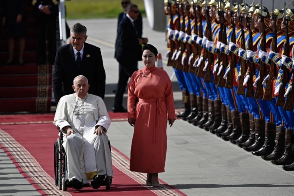 Le Pape est parti pour la Mongolie