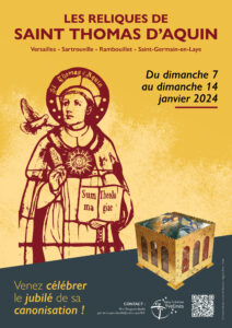 Diocèse de Versailles: exposition de la relique du crâne de Saint Thomas d’Aquin dans plusieurs églises