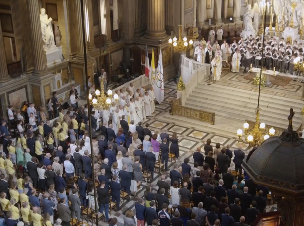 Jeux Olympiques et Paralympiques 2024: célébration de la messe de la trêve olympique