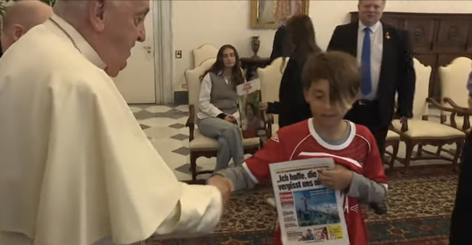 Rome: le pape François  a reçu un groupe d’anciens otages israéliens