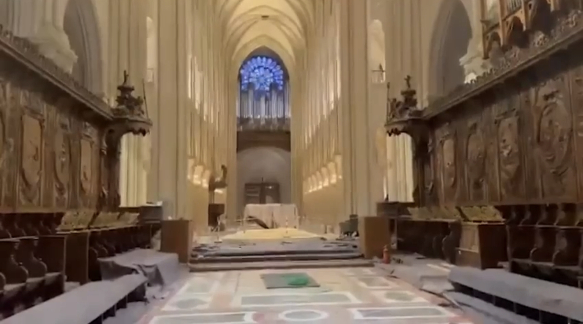 Notre-Dame de Paris: une vidéo de l’intérieur rénové de la cathédrale