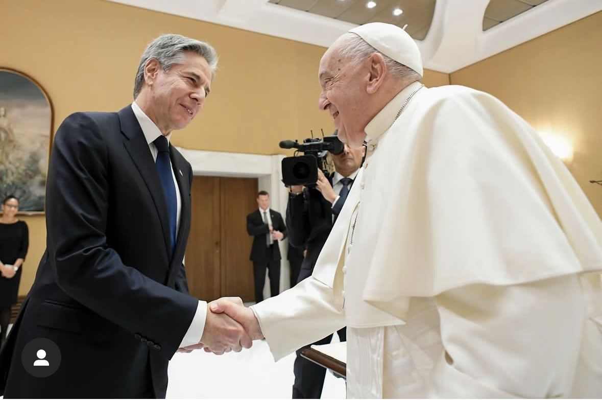 Rome: le pape François a reçu Anthony Blinken