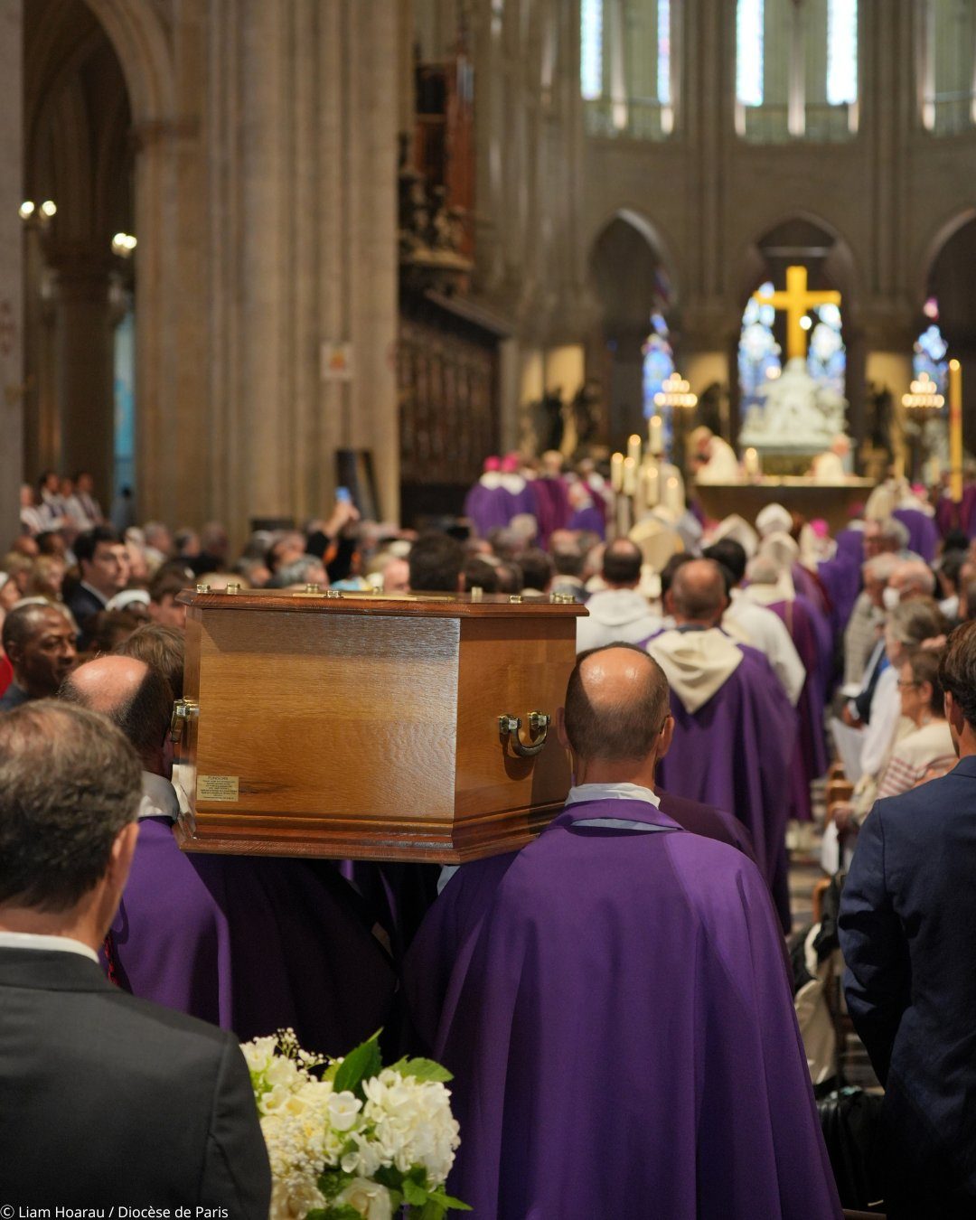 Paris: célébrations des obsèques du cardinal Vingt-Trois à Notre-Dame