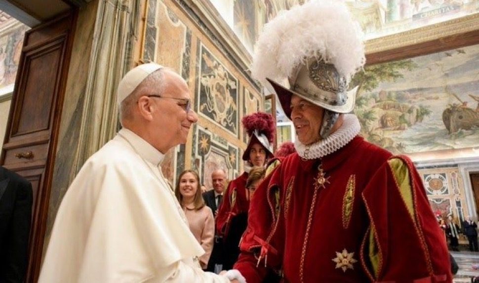 Rome: le pape a reçu en audience les Gardes suisses