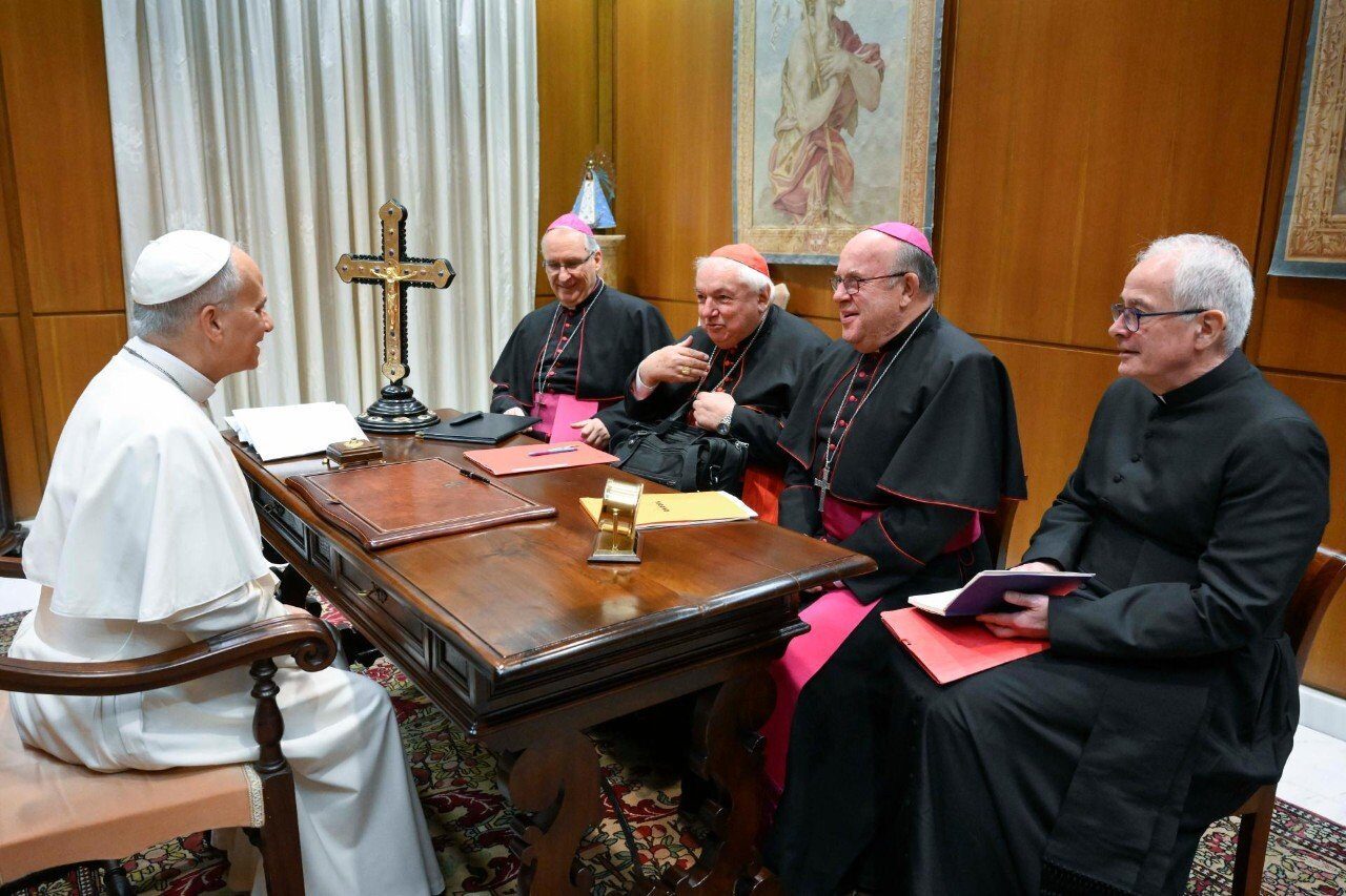 Le pape Léon XIV a reçu les responsables de la Conférence des évêques de France