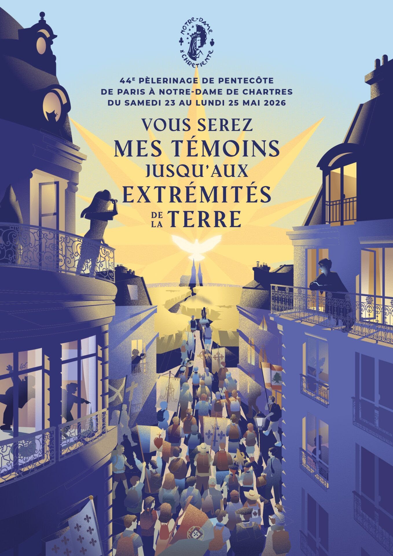 Pèlerinage de Chartres 2026: « Vous serez mes témoins jusqu’aux extrémités de la terre ! »