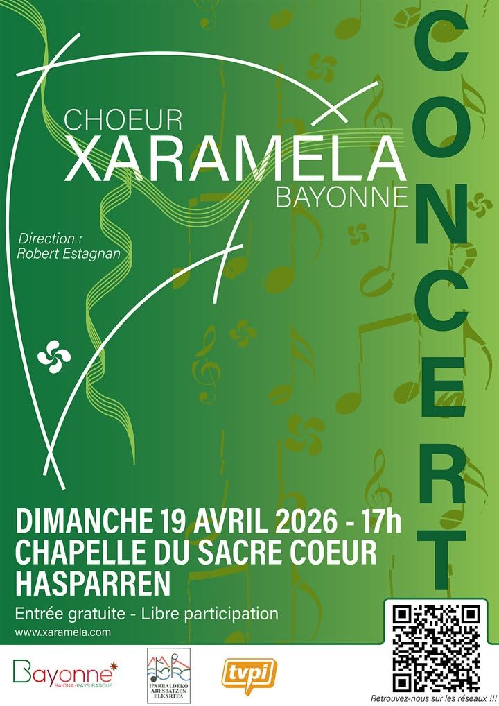 Concert du Choeur Xaramela – Dimanche 19 avril 2026