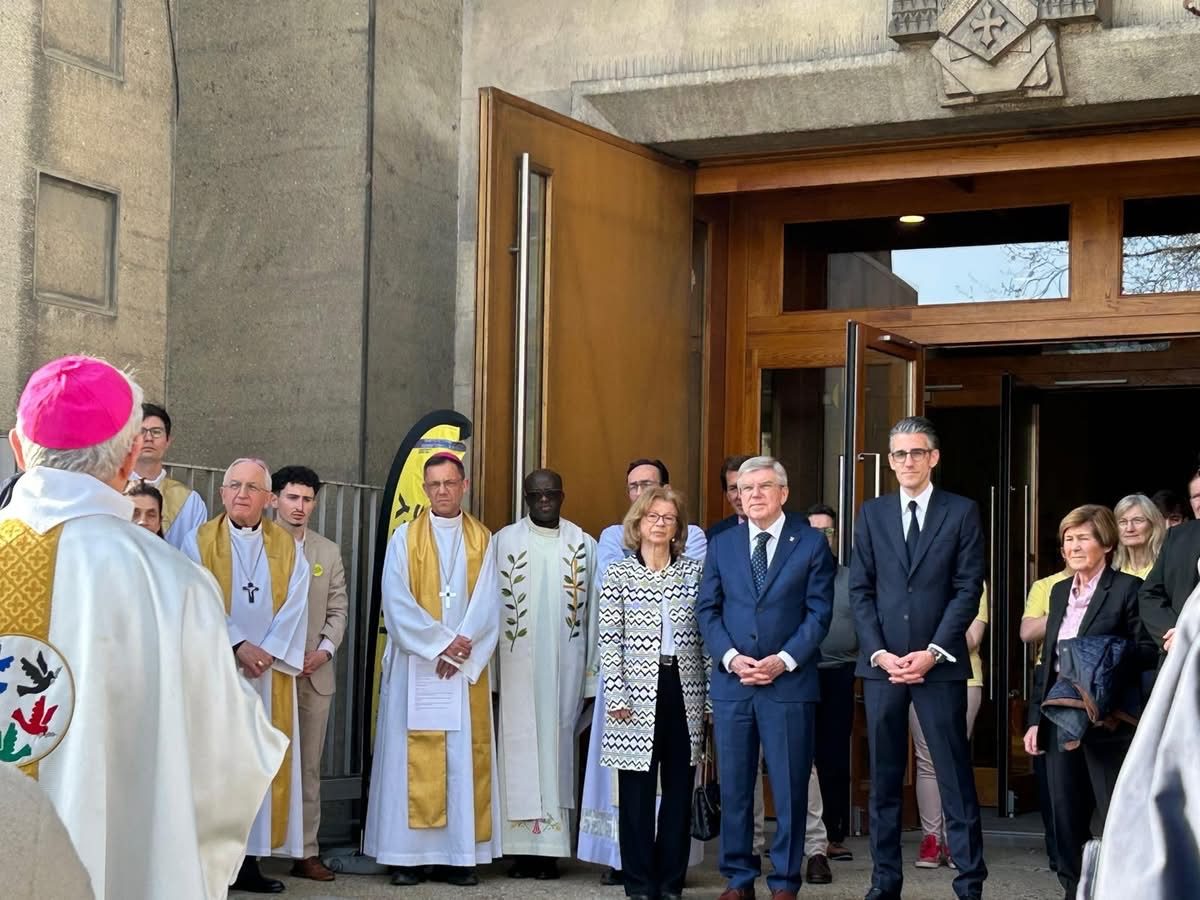 Paris: inauguration de la chapelle Notre-Dame des Sportifs
