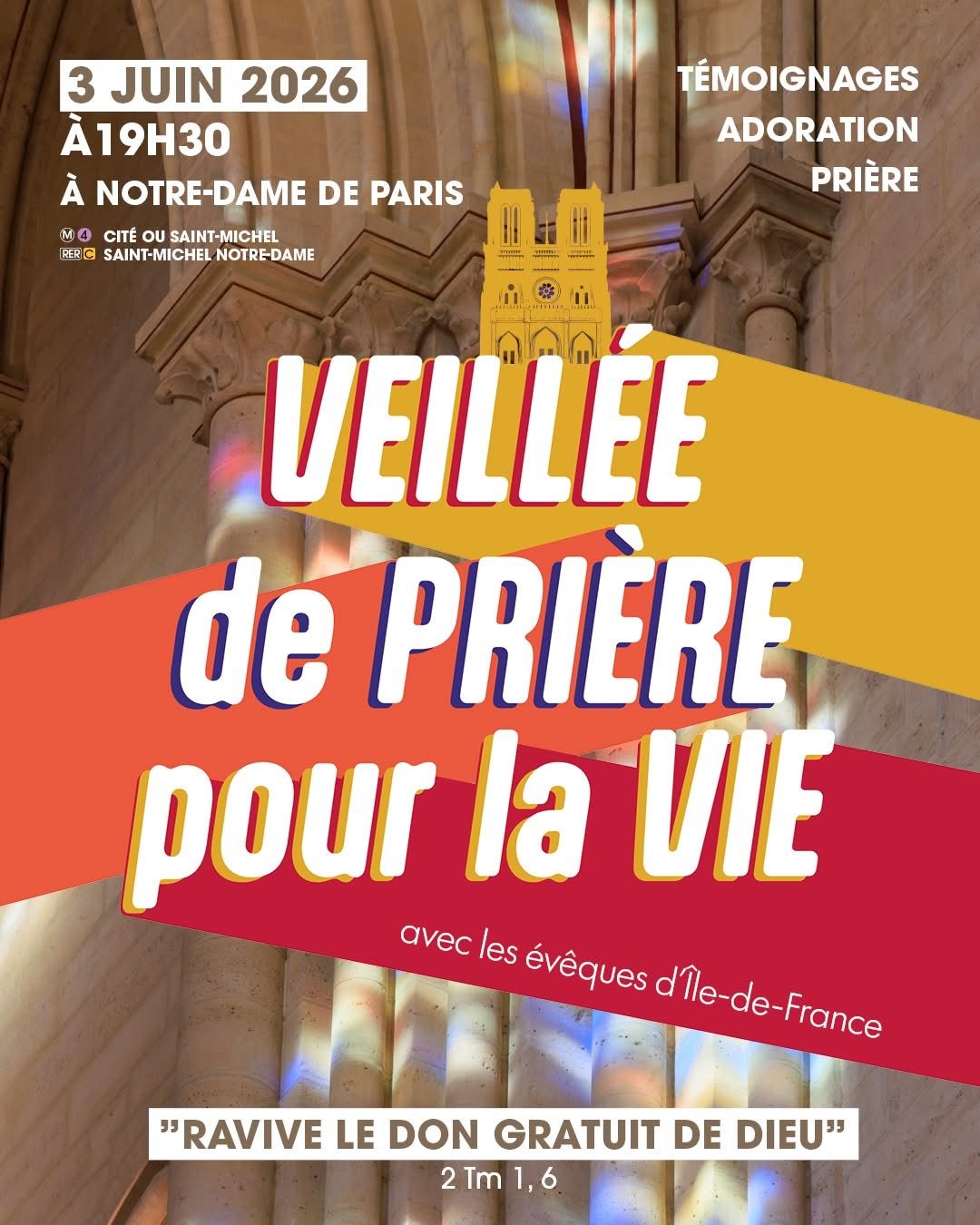 Les évêques d’Île-de-France appellent à une veillée de prière pour la vie le 3 juin prochain