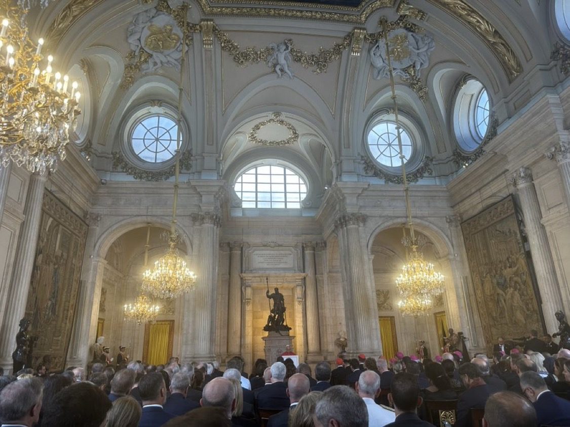 Espagne: premier discours du pape aux autorités, à la société civile et au corps diplomatique