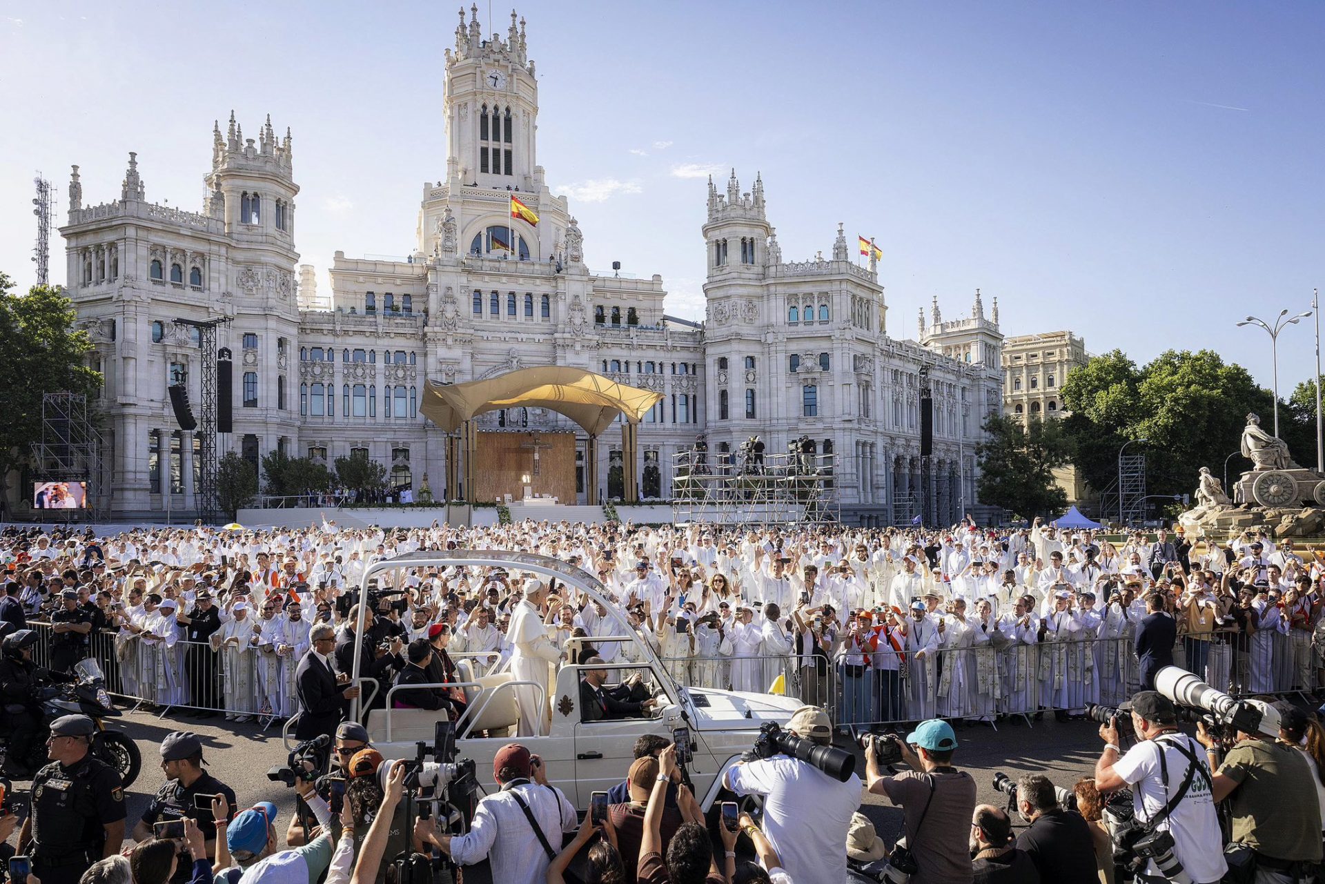 Espagne: plus d’un million de personnes à la messe du pape