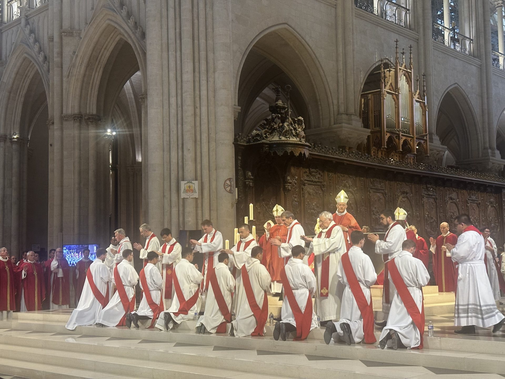 Paris: ordination de neuf prêtres à la cathédrale Notre-Dame