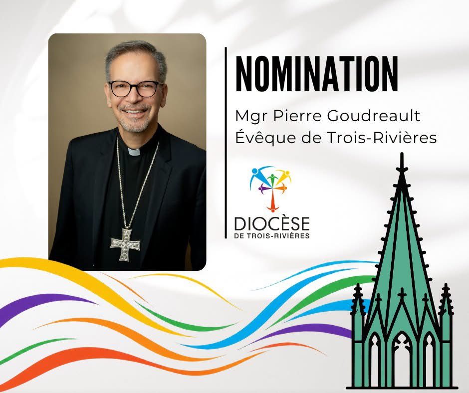 Québec : Mgr Pierre Goudreault nommé évêque de Trois-Rivières